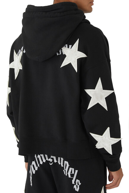 Star Patch Cotton Hoodie